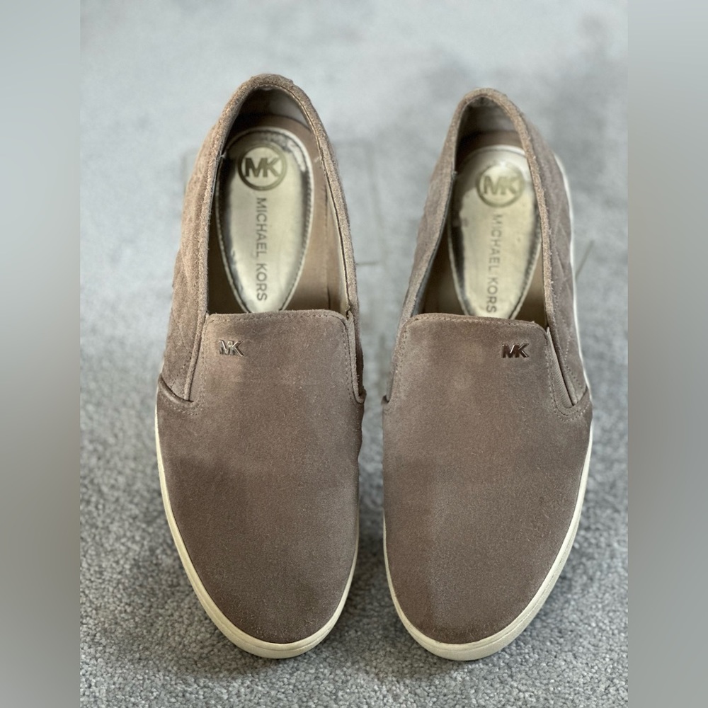 Michael Kors suede slip on sneakers 9